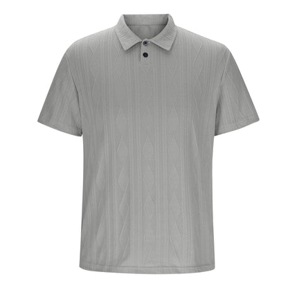 Herren Oberhemd Kurzarm Modern Rautenmuster Elegant