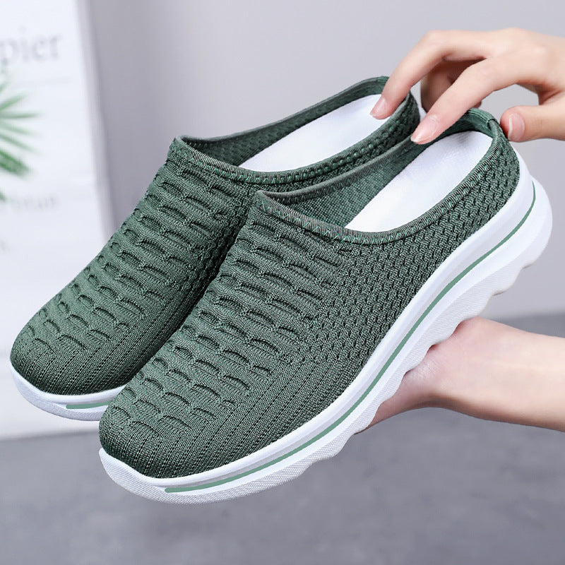 Damen Slip-On Schuhe Atmungsaktiv Leicht Mode