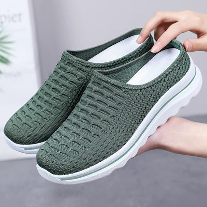 Damen Slip-On Schuhe Atmungsaktiv Leicht Mode