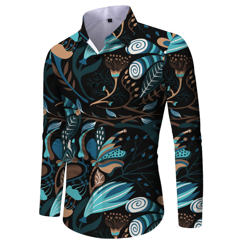Herren Langarmhemd Karomuster Elegantes Design