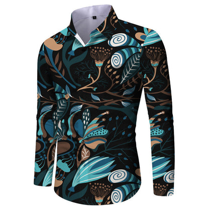 Herren Langarmhemd Karomuster Elegantes Design