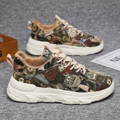 Damen Sneaker Sportlich Bunt Laufsohle Rutschfest