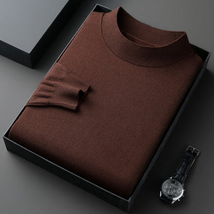 Eleganter Herren Pullover aus Baumwolle Fein Gestrickt