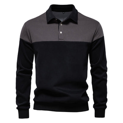 Herren Poloshirt Langarm Modern Farben Hochwertig