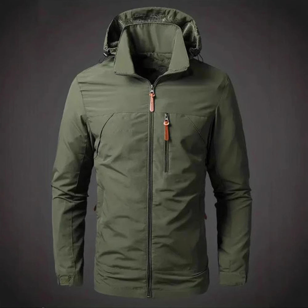 Herren Funktionsjacke Wetterfest mit Kapuze Outdoor - BerlinGlamour