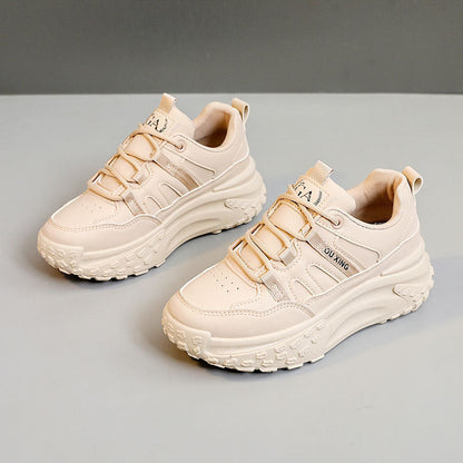 Damen Sneaker Sportlich Chunky Bequem Gepolstert