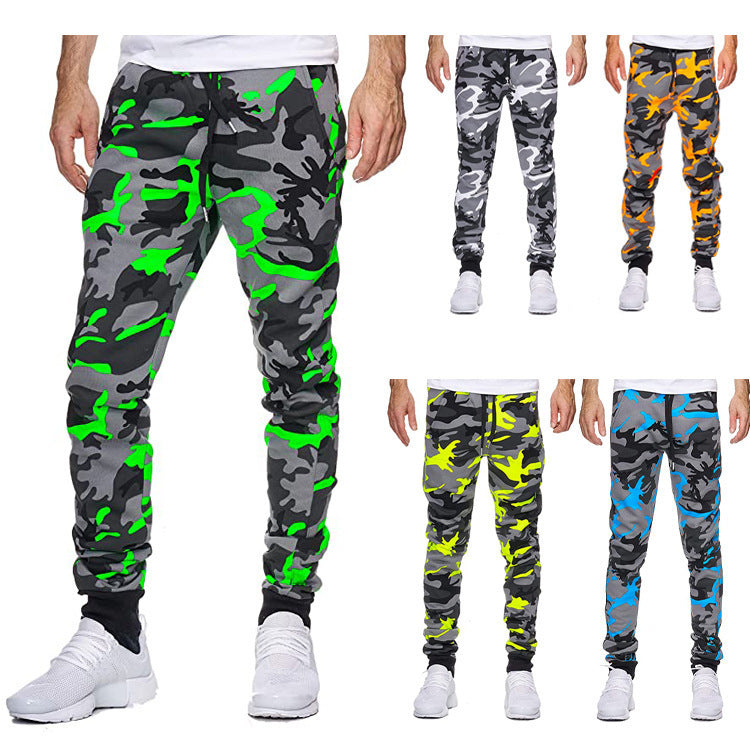 Herren Cargohose Camouflage Elastic Bund Modern - BerlinGlamour