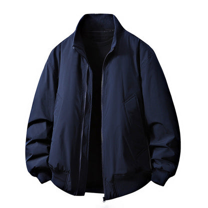 Herren Übergangsjacke Lässig Minimalistisch Slim Fit