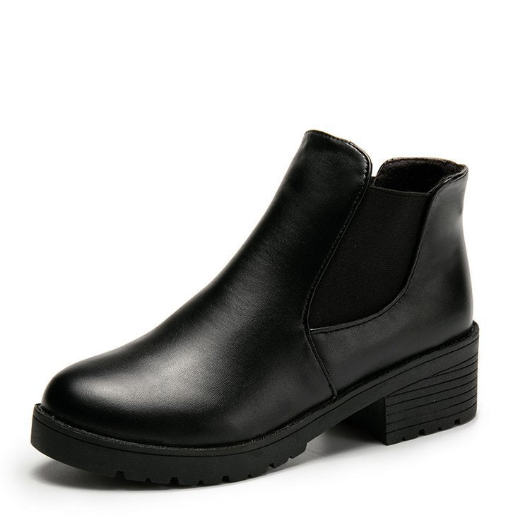 Elegante Damen Chelsea Stiefel Modisch Schwarz - BerlinGlamour