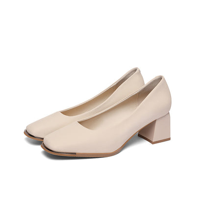 Damen Blockabsatz Schuhe Bequem Elegant Heidi Style