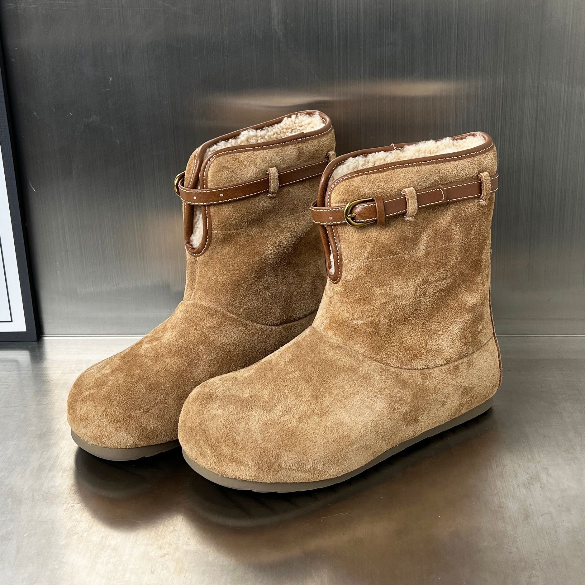 Damen Stiefel Warm Weich Winter modisch - BerlinGlamour