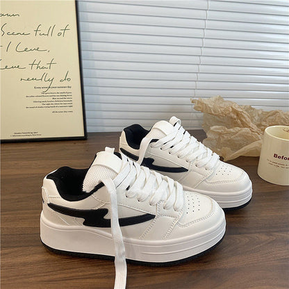 Damen Plateau Sneaker Modisch Hoch Einzigartig