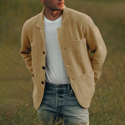 Herren lässige Wolljacke mit praktischen Taschen und Knopfverschluss Berlinski Glamour.