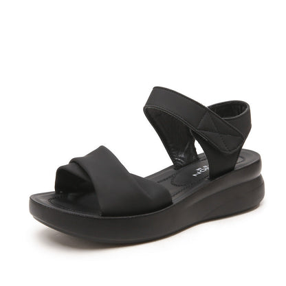 Damen Sandalen Komfortabel Riemensandal mit Kreuzband