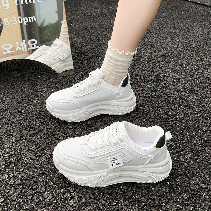 Damen Sneaker Sportlich Atmungsaktiv Weiss