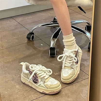 Damen Sneaker Tierdesign Komfortabel Sportschuhe
