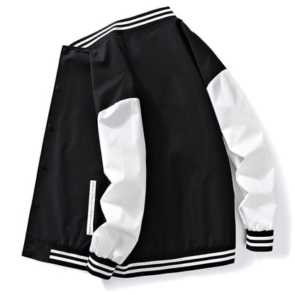 Herren Collegejacke Lässig Farbblock Modern - BerlinGlamour