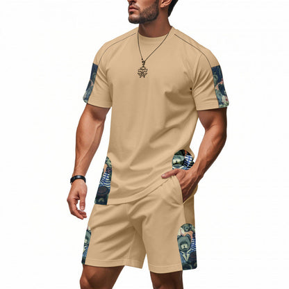 Herren Lounge Set Grafikdruck Modern Berlin Style - BerlinGlamour