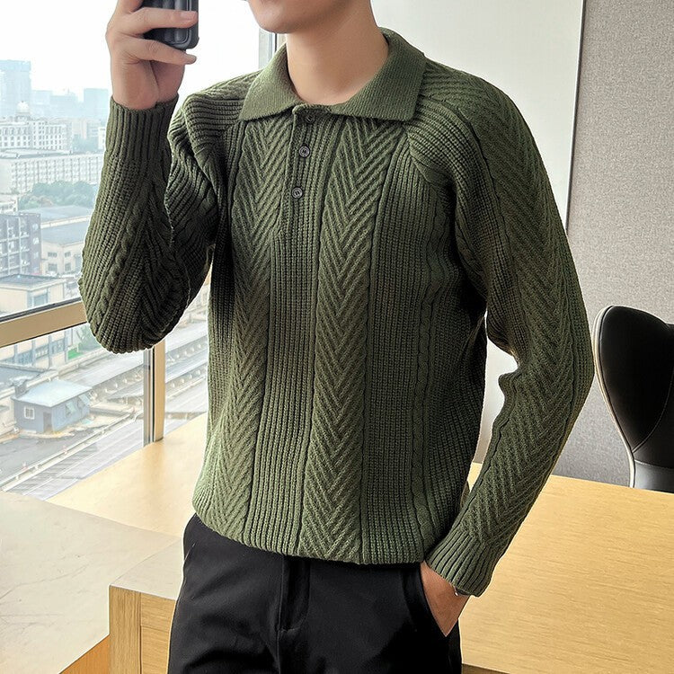 Herren Pullover Rautenmuster Klassisch Modern