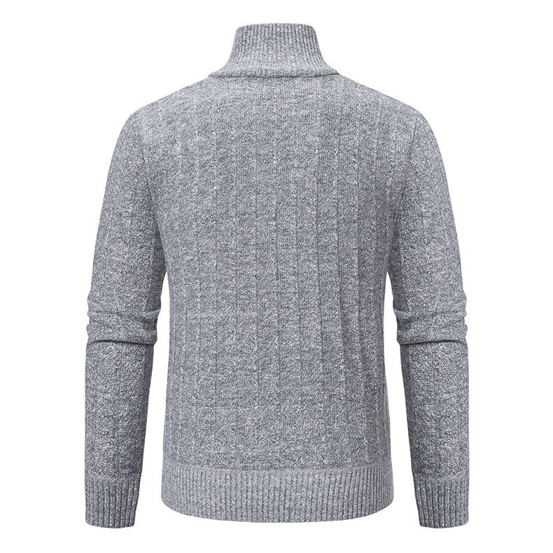 Herren Strickpullover Eleganter Halbzipper Pullover Modern