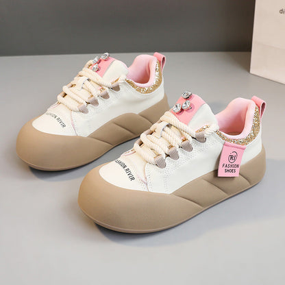 Damen Sneaker Modisch Glitzer mit Komfort Sohle