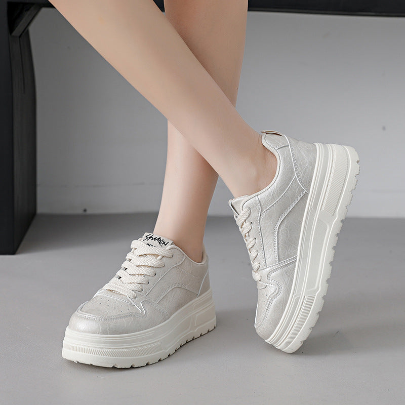 Damen Sneaker Chunky Modisch Weite Passform Bequem