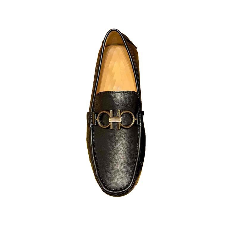 Damen Mokassins Leder Elegante Schuhe mit Zierdetails