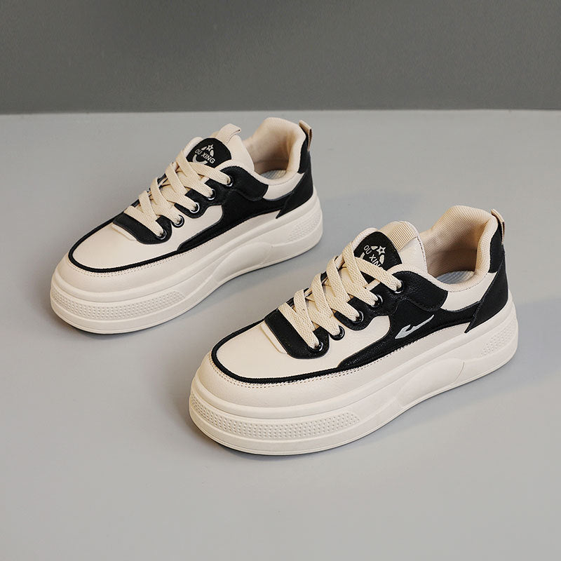 Damen Plateau Sneaker Höhe Komfortabel Sportlich