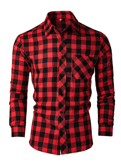 Herren Flanellhemd Karierter Stil Berlin