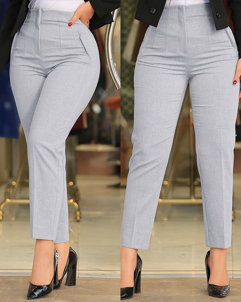Elegante Damen High-Waist Jeans Hose
