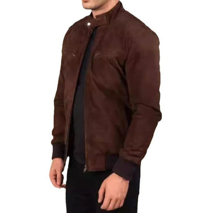 Lederjacke Herren Bikerstyle Zeitlos Modern