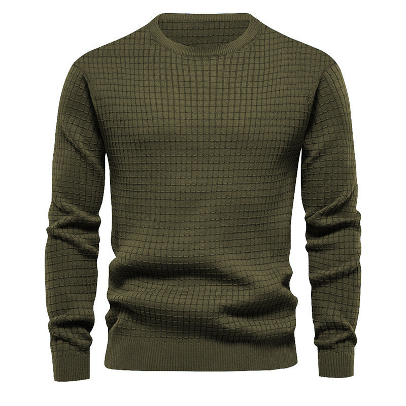 Herren Strickpullover Hochwertig Rundhals Klassisch