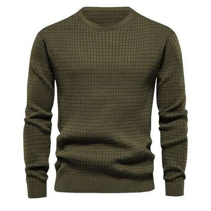 Herren Strickpullover Hochwertig Rundhals Klassisch