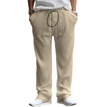 Herren Freizeithose Elegant Rippenoptik Casual