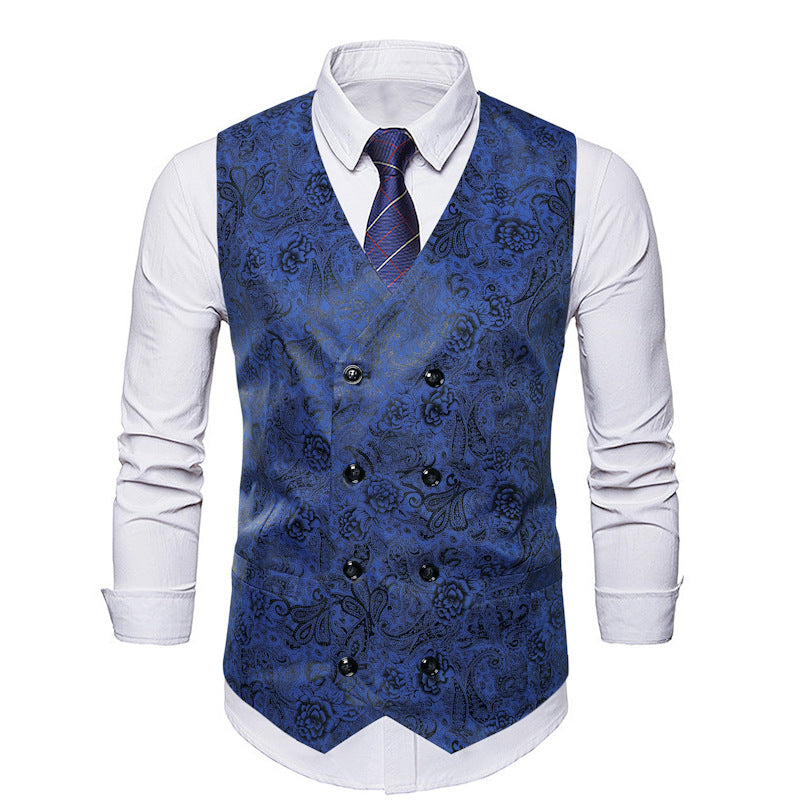 Herren Weste Elegant Floral Modisch Berlin Style