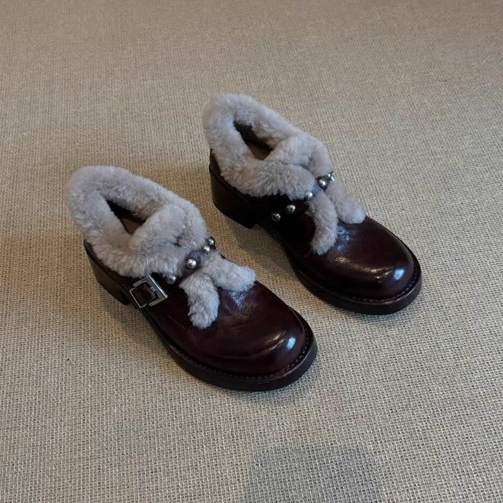 Damen Schnürschuhe Elegant Weich Mit Schnalle