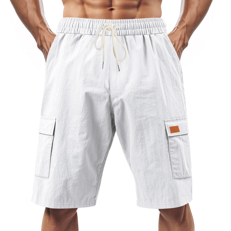 Herren Cargo-Shorts Bequem Vieltaschen Elastisch
