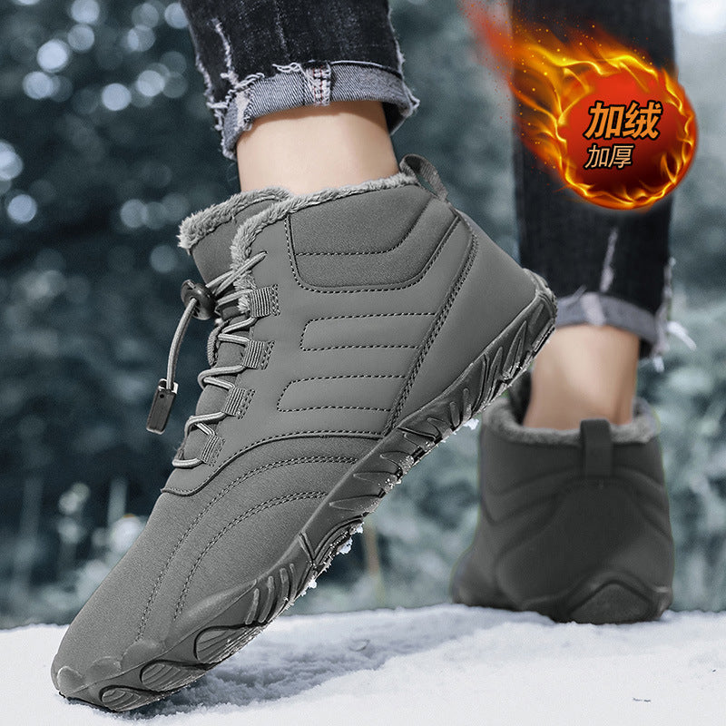 Damen Winter Sneaker Isoliert Rutschfest Schnell Schnürsystem