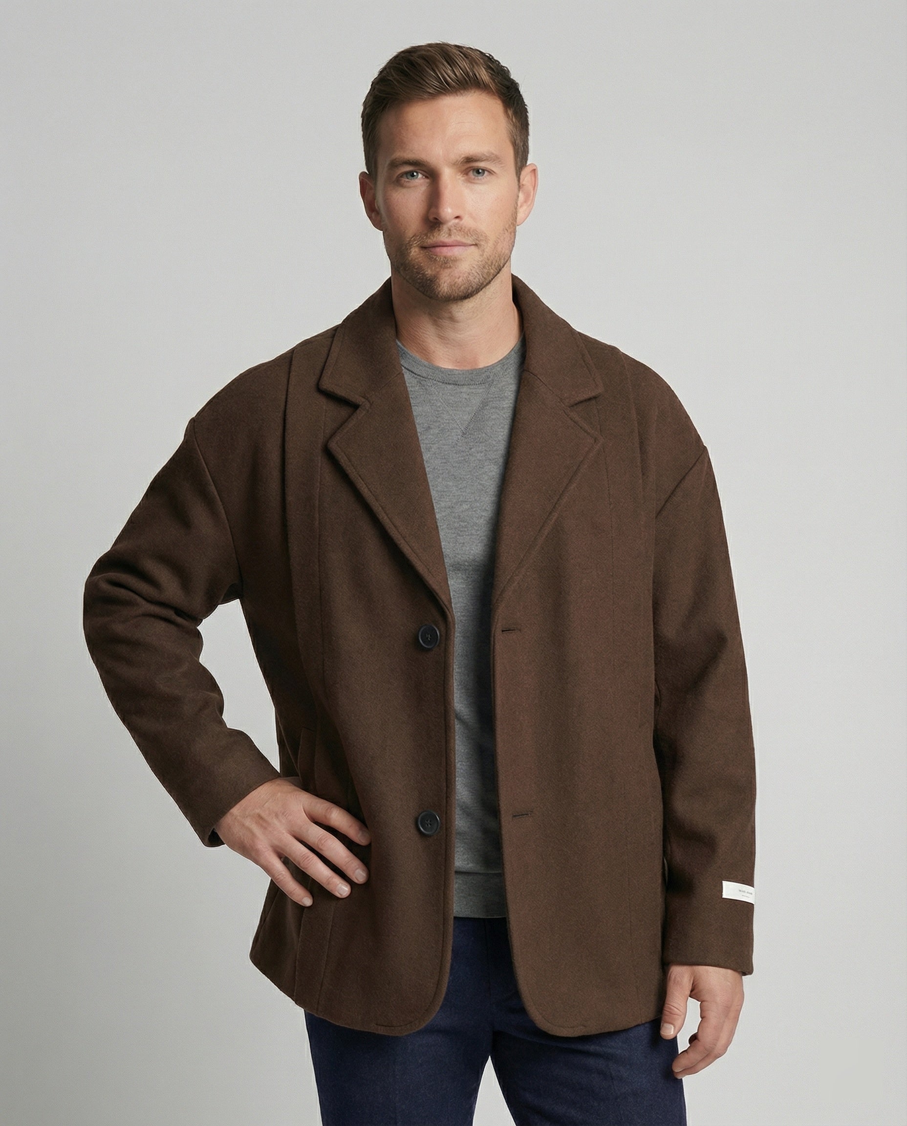 Herren Sakko Retro American Style Herbstjacke Locker - BerlinGlamour