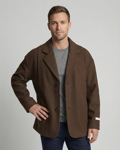 Herren Sakko Retro American Style Herbstjacke Locker - BerlinGlamour