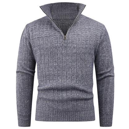 Herren Rollkragenpullover Modern Zopfmuster Elegante Style
