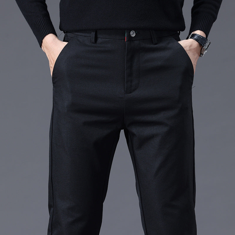 Herren Slim Fit Hose Bequem Mit Taschen