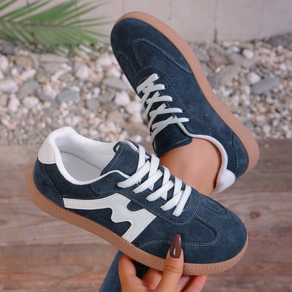 Damen Sneaker Sportlich Velours Rutschfest