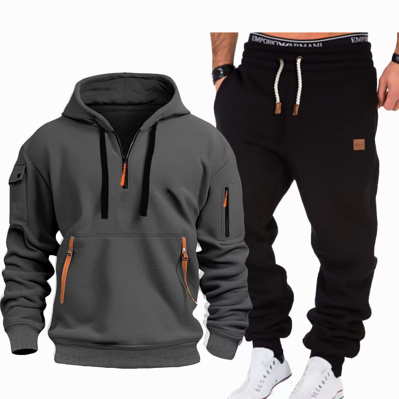 Herren Jogginganzug Bequem Sportlich Modern