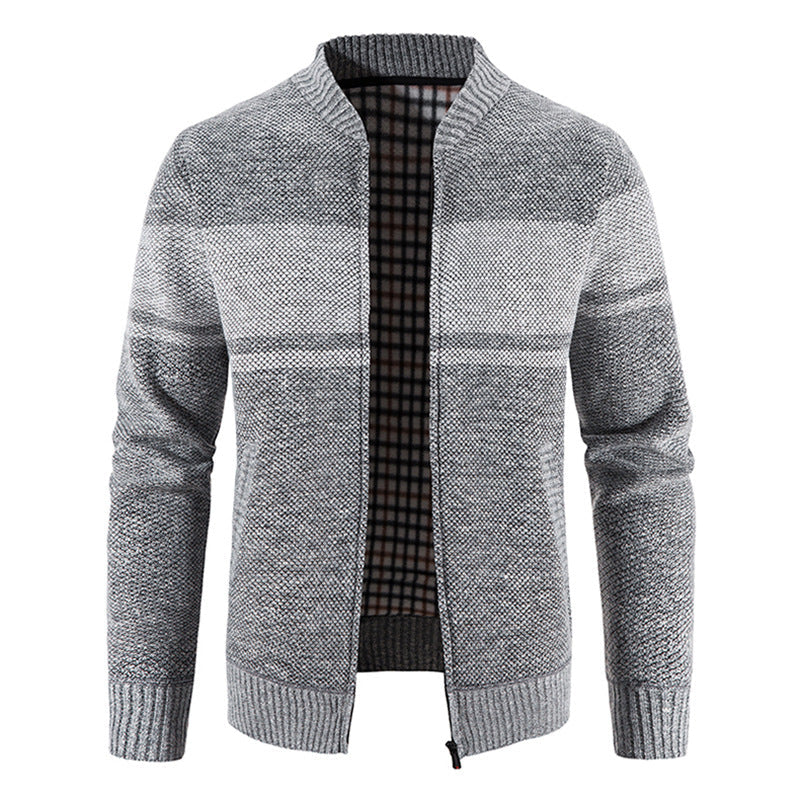 Herren Strickjacke Modern mit Struktur Optik