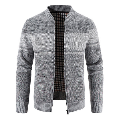 Herren Strickjacke Modern mit Struktur Optik