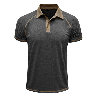 Herren Polo-Shirt Raglan-Schnitt Modern Sportlich