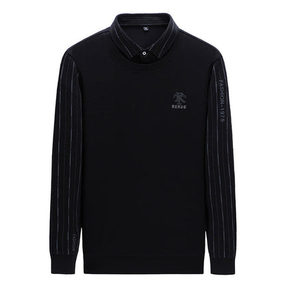 Herren Strickpullover Eleganter Stehkragen Modern