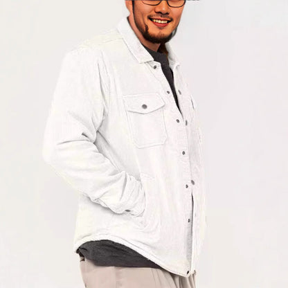 Herren Cordjacke Weich Praktisch Mit Brusttaschen