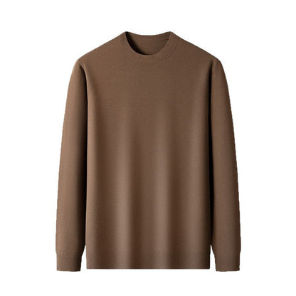 Herren Pullover Klassisch Rundhals Feinwolle Elegangt